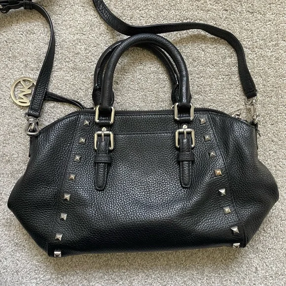 Michael Kors Black Studded Women's Bag - Picture 2 of 4